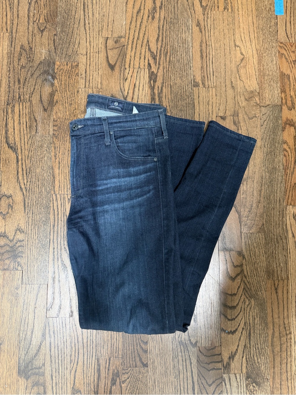 Ag Adriano Goldschmied Women’s Skinny Jeans — Dark Blue Wash